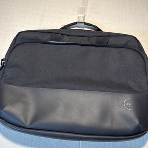 Dell laptop bag Padded 16x13 black  multi-pocket‎ zippered Preowned- Stained